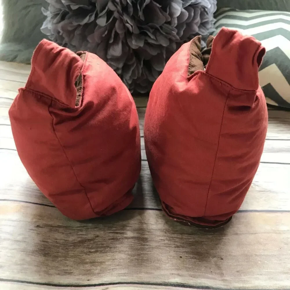 Melange Home‎ Boys Girls Slippers Size Small Kids Soft Rust Brown Booties